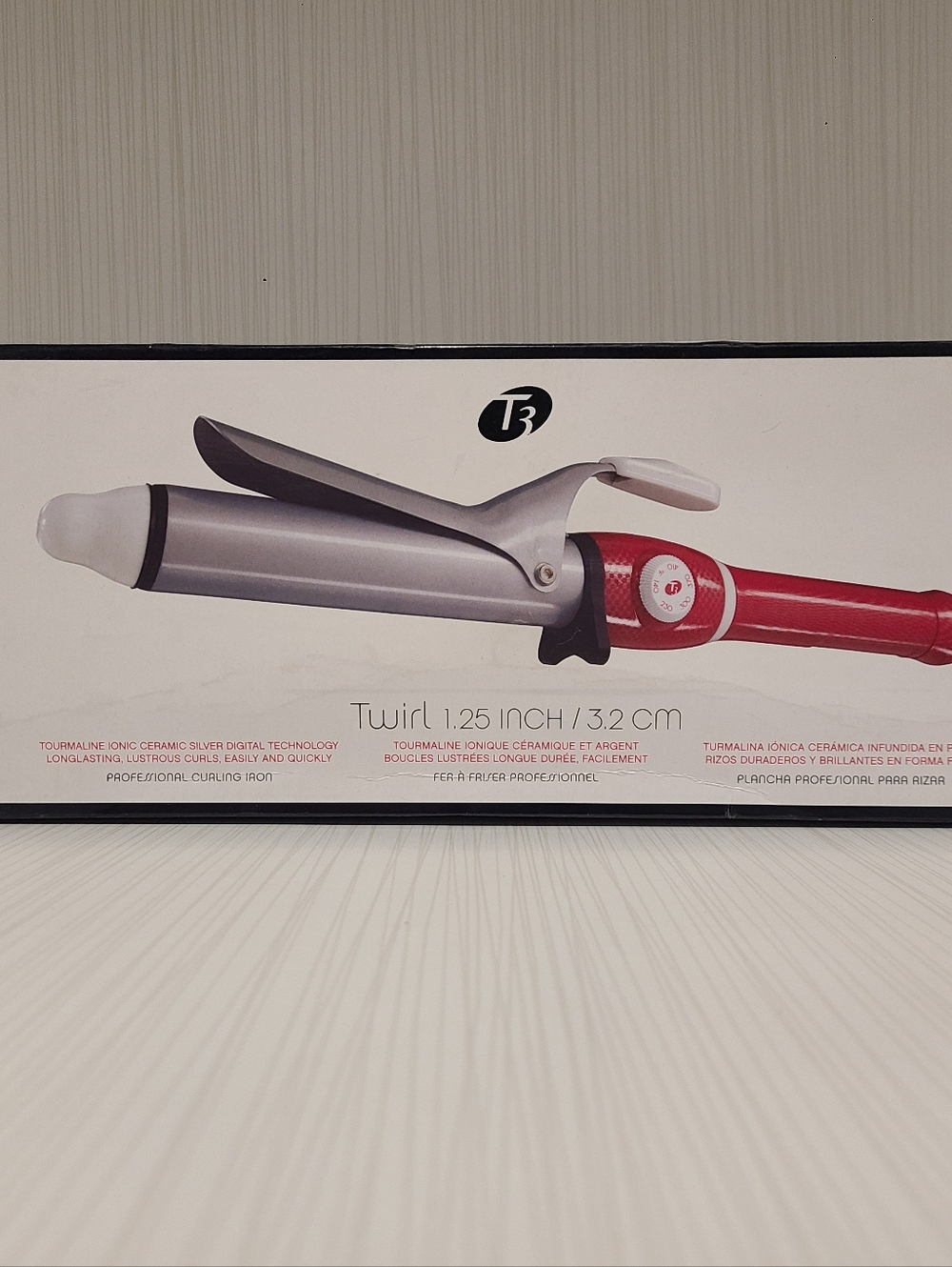 T3 Twirl 1.25" Curling Iron in Pink and Silver